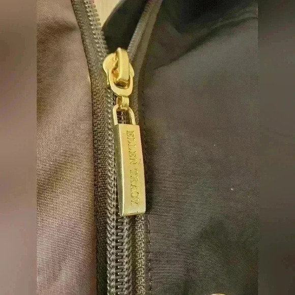 ELLEN TRACY black and olive green  trench size xs. - Picture 6 of 11